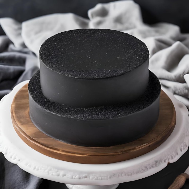GranAroma Black Sanding Sugar, Festive, Fine Ground Crystals, Decorate Cakes