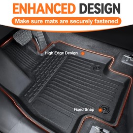 GALVAGNITE Floor Mats for Toyota Grand Highlander 2024 2025 7-seat Trunk Mat with Backrest Mat, All Weather TPE Full Mat Set for Grand Highlander Accessories