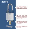 ZonRo Locks Laminated Steel Keyed Padlocks,Keyed Alike Locks, 1-9/16 inch