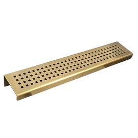 SereneDrains Stainless Steel Gold Brass Shower Shelf for Inside Shower Drill in Wall Mount Small Bathroom Shelf Decor Organizer Rack Caddy Floating (Matte Gold, 24 Inch)