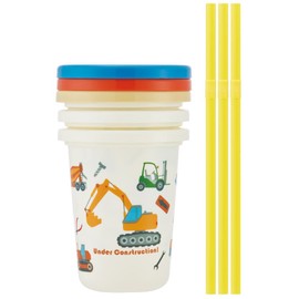 Skater SIH2ST-A Tumbler with Straw, 8.1 fl oz (230 ml), 3 Pieces, Made in Japan