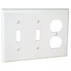 Orbit OP28-W 3-Gang Wall Plate 2 Switch and 1 Duplex