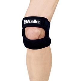 Mueller 55229 Knee Supporter, Short Type, Wrap Type, For Left and Right Knees, MAX Knee Strap, JP Plus, L-XL Size (Knee Circumference 11.8 - 17.7 inches (30 - 45 cm))