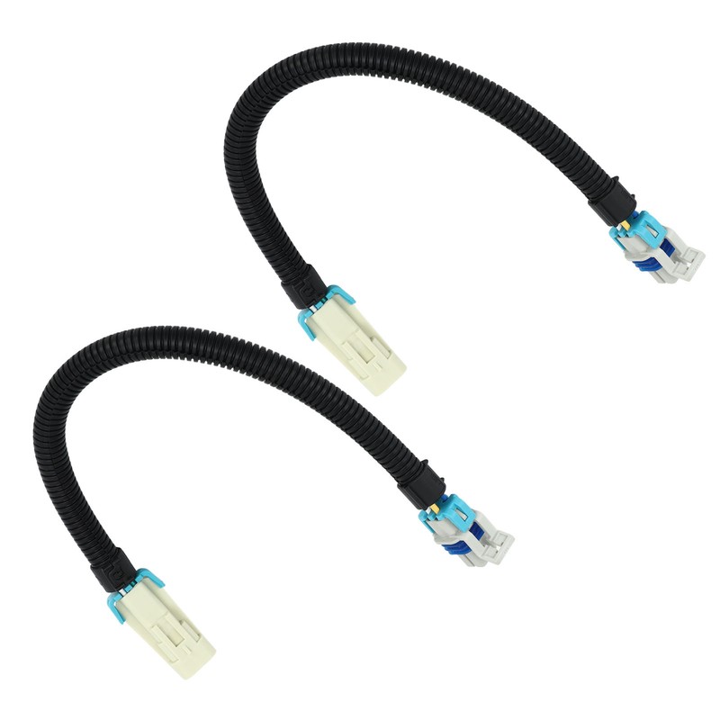 2PCS 12in Oxygen Sensor Wiring Harness Aging Resistant Black Replacement