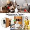 MECCANIXITY 8" Furniture Anchors, 10 Sets Anti Tip Furniture Anchors