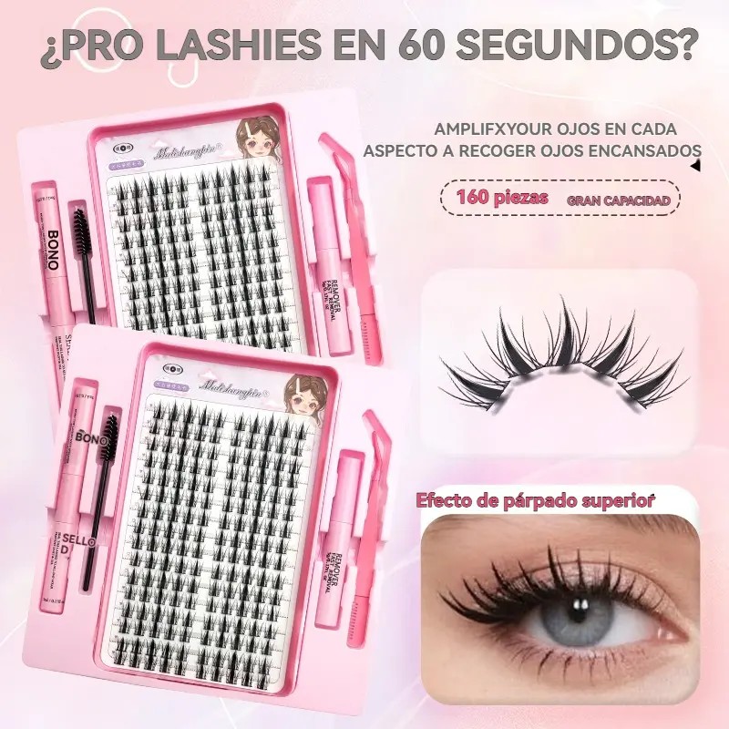 Kit Para Extensiones De Pestañas, Que Incluye Pinzas Y Pegam