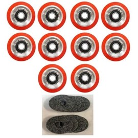 10 x HAVY Duty Orange Dryer Support Drum Roller Bearing for HUEBSCH/SQ/IPSO - 70568201, 70298701P
