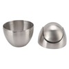 Desktop Trash Can Stainless Steel Egg Shape Mini Countertop Waste