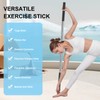 Adjustable 5ft Yoga Stick, Steel Stretching Stick for Mobility, Flexibility