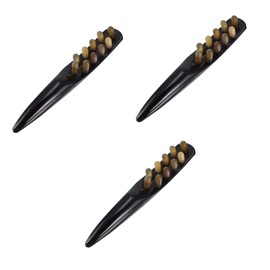 Healeved 3pcs Unique Design Ox Horn Therapy Massage Comb Back Gua Sha Stick Massaging Stick for Hair Relief