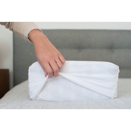Pillow Cube Travel Pillowcase - White | Polyester | Fits 12x12