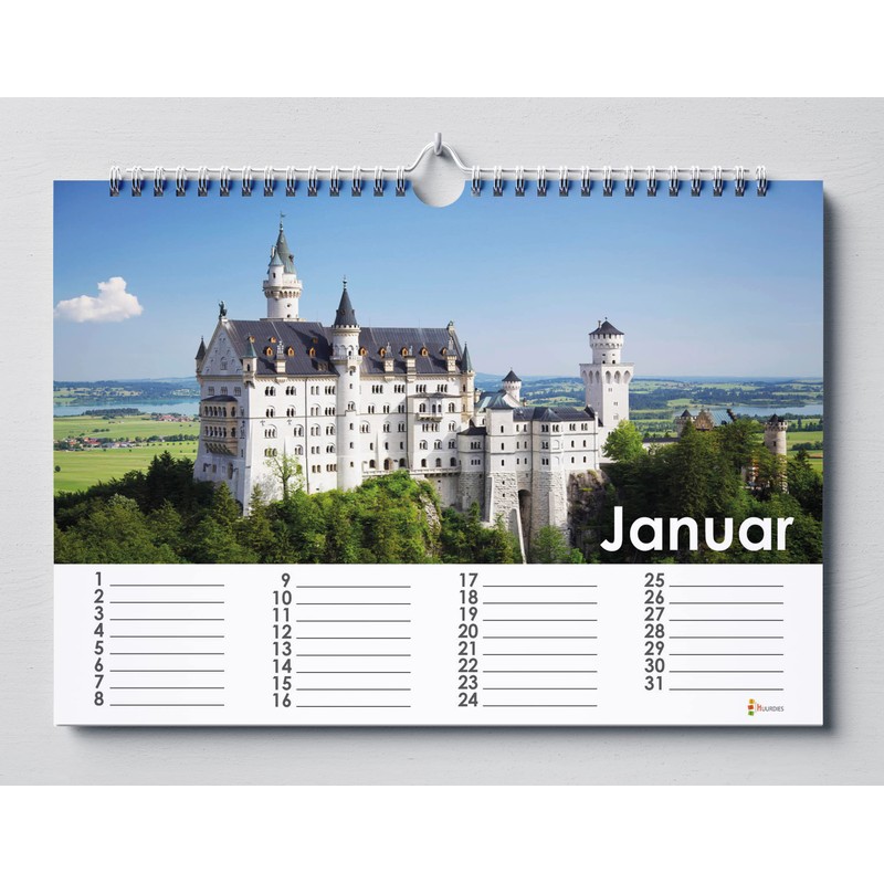 Huurdies ® - German Cities Birthday Calendar - 35 x