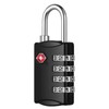 NAGE Padlock, 4 Digit Tsa Lock, Small Dial Lock, PIN