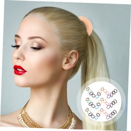 NOLITOY 200Pcs Seamless Stretchy Hair Ties for Women Colorful Elastic Ponytail Holders Durable and No Damage for Various Hairstyles and Occasions Great for Adults