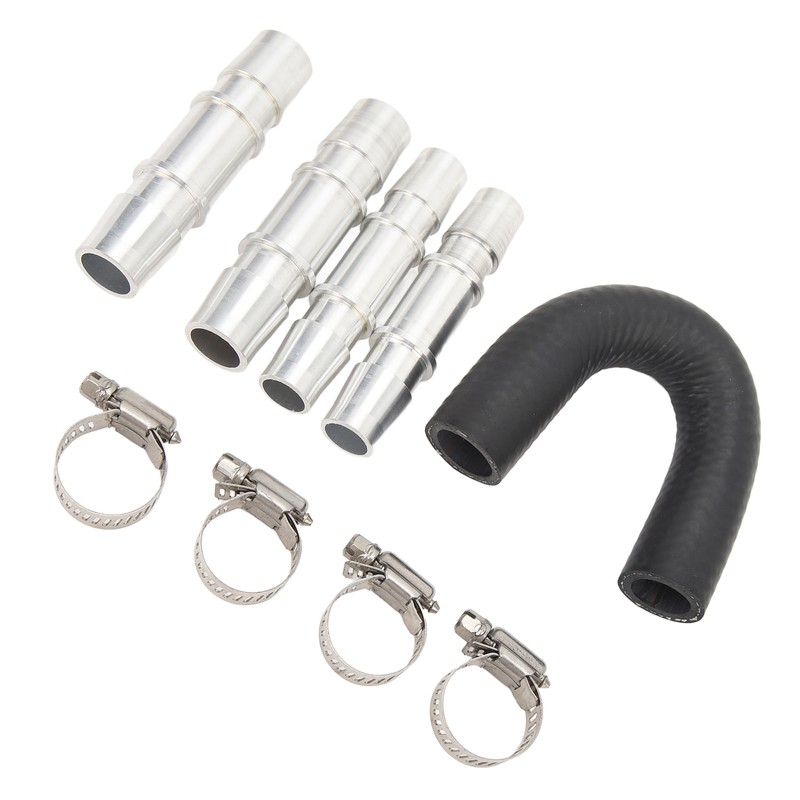 Engine Heater Core Bypass Kit 5/8in 3/4in Hose Fitting Aluminum