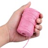 G2PLUS Pink Jute String Twine 2MM, 100M Natural Garden Jute