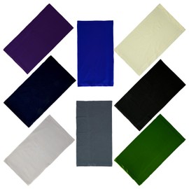 SMEHCF 8 Cooling Neck Gaiters Multipurpose Bandanas for Women Men Headband Balaclava Hair Head Scarf Face Half Mask Royal Navy Blue Black Dark Light Gray Army Green Beige Purple