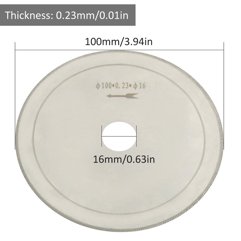 10pcs Ultra Thin Diamond Lapidary Saw Blade Gems Jewelry Cutting