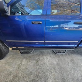 Running Boards Compatible with 2019-2024 Chevy Silverado/Gmc Sierra 1500 Crew Cab, 20-24 Silverado/Sierra 2500HD 3500HD, 4.5 Inches Drop Down Silverado Side Steps.