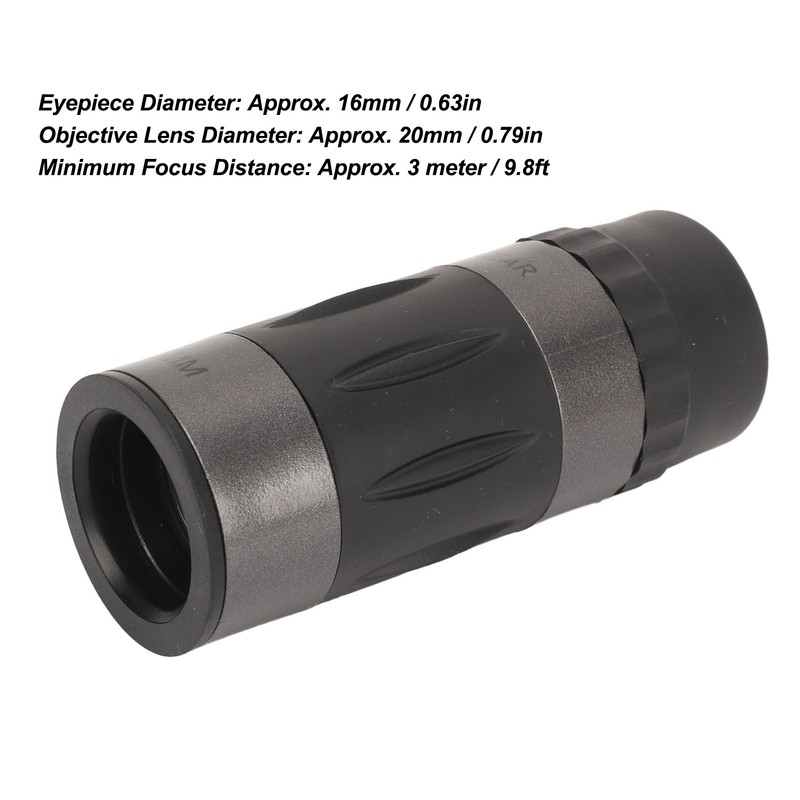8 X 20 Monocular Telescope Cross Scale High Definition Pocket