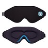 Revive Float Sleep Mask, 100% Blackout, Soft Contoured Foam, Black,