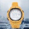 Men Sport Digital Chronograph Rubber Strap Watch Waterproof Outdoor Sporty