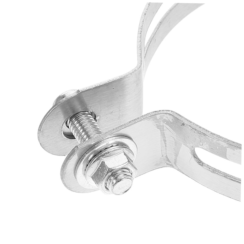 Gatuida Motorcycle Exhaust Clamp Support Stainless Steel Clamp Pipe for