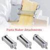 DUWIN Pasta Roller Stainless Steel Tube Noodle Attachment, Lasagna Pasta