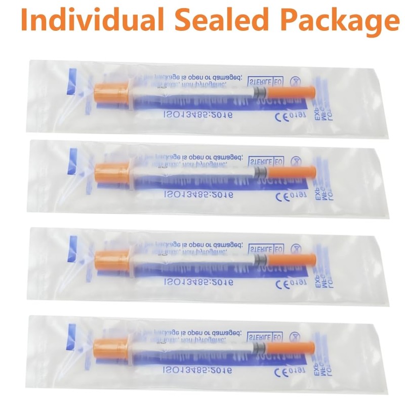 20 Pack 1ml/cc 30 Gauge 1/2 Inch Measuring dispensing Tools,
