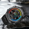 Outdoor Sports Electronic Watch Multifunctional Stylish Pedometer Compass Luminous Waterproof