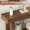 Console Table for Entryway, 47.2" Narrow Farmhouse Sofa Table Walnut