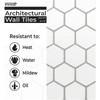 VViViD 11 Sheets Peel and Stick White Gloss Faux Ceramic