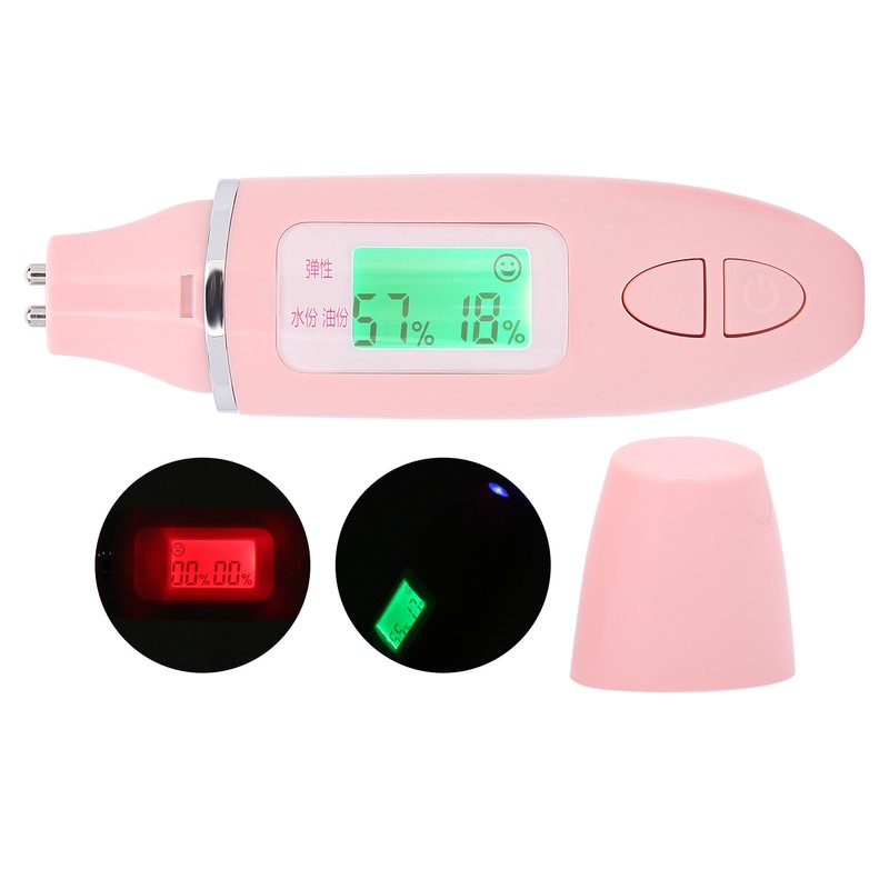 Multifunctional Skin Moisture Tester LCD Display Facial Skin Water Oil