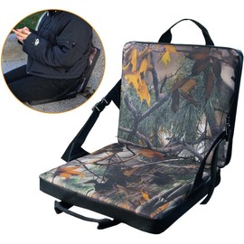 GonetreCamping Padded Floor Chair Portable Folding Waterproof Outdoor Fishing Seat Cushion Stadium Seats for Bleachers Stadium Chair with Back Support
