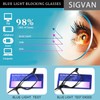 SIGVAN 5 Pack Reading Glasses Blue Light Blocking Readers for