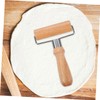 Mikinona Wooden Rolling Pin Pizza Dough Docker Pastry Roller Baking