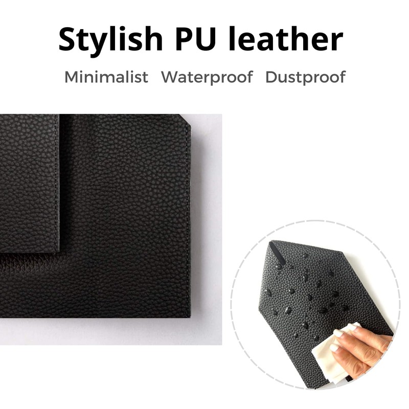 Tissue Holder White Tissue Box Cover, Square Decorative PU Leather