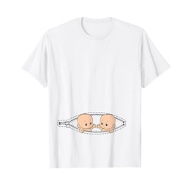 Mom Of Twin Pregnancy Twins Mom Pregnant With Twins T-Shirt