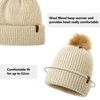 Comhats Womens Winter Hats Wool Ladies Bobble Hats Cashmere Beanie