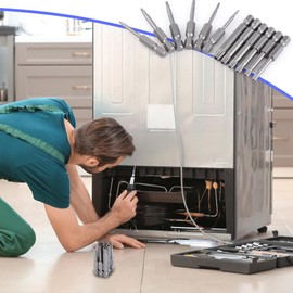 Magnetic Star Head Screwdriver Bit Set Steel Magnetizable Tamper Proof 6 Point Screwdriver Kit Safety Drill Bit for Woodworking Home Toy Car R