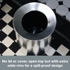 Modern Polished Stainless Steel Design Garbage Can - 12L I