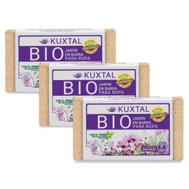 KUXTAL Jabón en Barra para Ropa 2 en 1: Jabón y Suavizante Contiene 3 Piezas de 230 g dan una Limpieza Profunda a tus Prendas Delicadas Facilita el Tallado con Mínimo Esfuerzo.