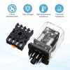 sourcing map DPDT Electromagnetic Power Relay, DC 24V Coil 10A