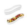 Restaurantware Swerve 6 Ounce Olive Plate 1 Curved Olive Tray