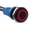 Ordentlich LED Latching Aluminum Push Button Switch 12-24V DC 20A