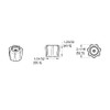 Pfister 9400860 Classic Round Acrylic Handle