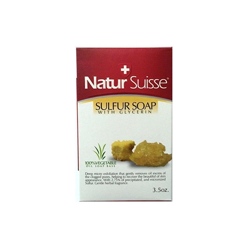 Natur Suisse Jabon De Azufre Sulfur Soap 3.5 oz. With