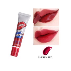 Magic Tattoo Lip Gloss Set, Lip Tattoo Lipstick for Peel Off Lips Magic Colour Durable Durable Waterproof Tattoo Magic Colour Peel Off Mouth Shield Tint Lip Gloss (Cherry Red)