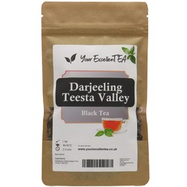 Your ExcellenTEA - Darjeeling Black Tea from Teesta Valley First Flush FTGFOP1 - Premium Loose Leaf India Black Tea (250g)