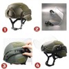 Tactical MICH 2000 Fast Helmet with Clear Riot Visor Face